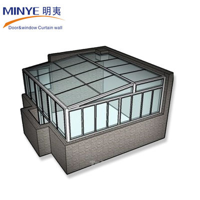 4500 pa Wind Proof and 30-40db Sound Proof Elegant Design Garden Glass Winter Sunrooms