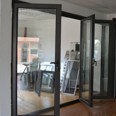 Shanghai Soundproof Aluminium Folding Glass Door with Double Glazed Toughened Glass