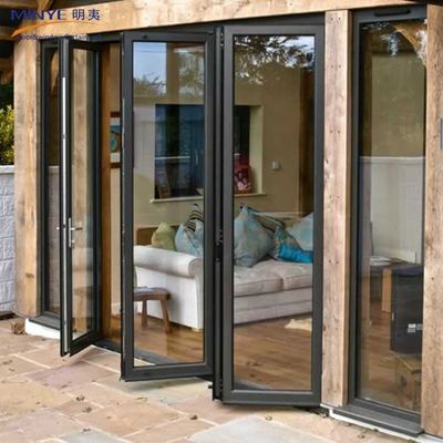 Sound Insulation Aluminum Folding Door with 4 Panel Aluminum Screen Door in Modern Design
