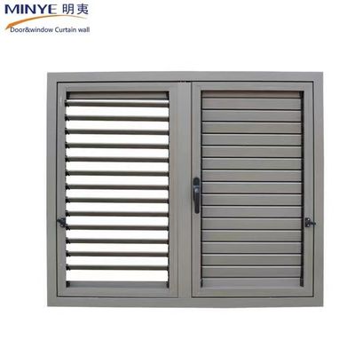 Customized Profile Color Aluminum Shutter Window with Hinges and Exterior Shutters