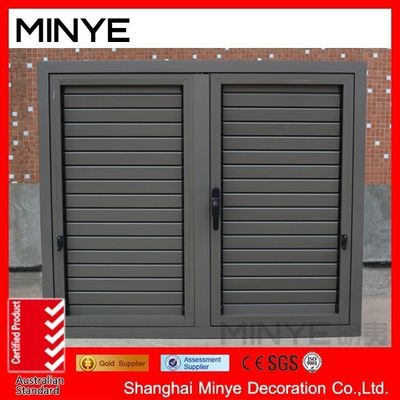 Customized Profile Color Aluminum Shutter Window with Hinges and Exterior Shutters