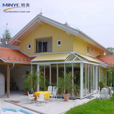 Reasonable Modern Design Aluminium Alloy 6063-T5 Glass Sunroom for Residential Houses