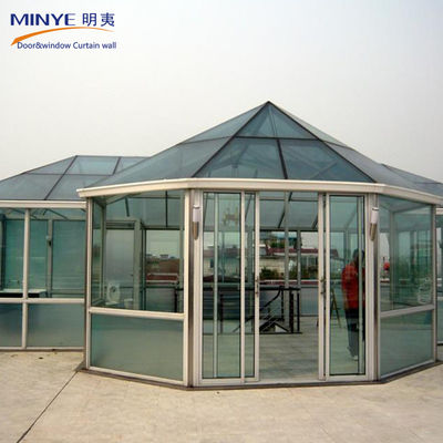 Reasonable Modern Design Aluminium Alloy 6063-T5 Glass Sunroom for Residential Houses