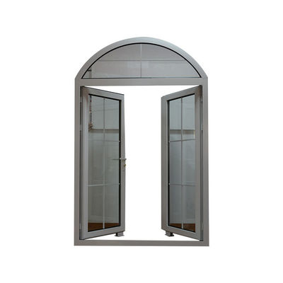 Customized Size Arch Interior Stainless Steel Bathroom Door with Tempering Glass