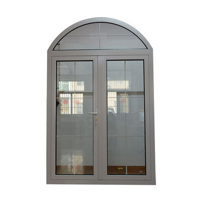 Customized Size Arch Interior Stainless Steel Bathroom Door with Tempering Glass