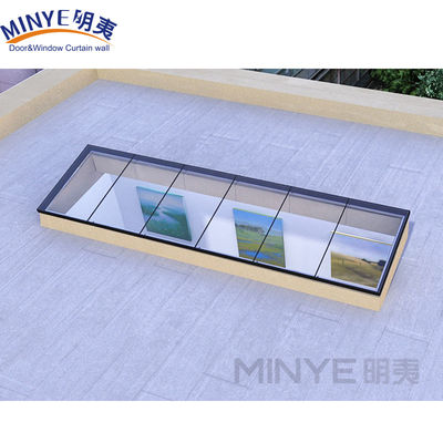 Roof Window Shade Hung Open POWDER COATED Aluminum Roof Skylight with 5MM 9A 5MM Glass