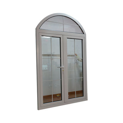 Customized Size Arch Interior Stainless Steel Bathroom Door with Tempering Glass