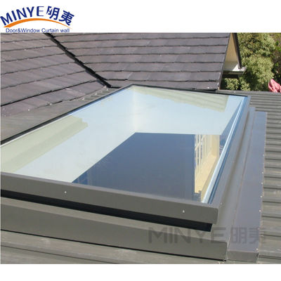 Roof Window Shade Hung Open POWDER COATED Aluminum Roof Skylight with 5MM 9A 5MM Glass