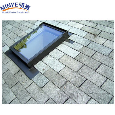 Roof Window Shade Hung Open POWDER COATED Aluminum Roof Skylight with 5MM 9A 5MM Glass
