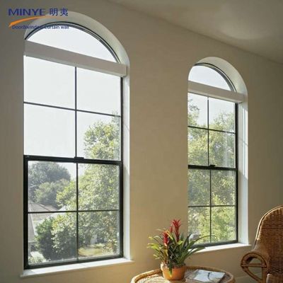 Windproof UPVC/PVC Vertical Sliding Window Grill Design for Living Room Functionality