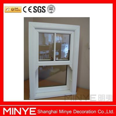 Windproof UPVC/PVC Vertical Sliding Window Grill Design for Living Room Functionality