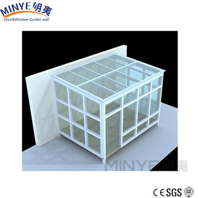 Sunroom With Double Tempered Glass For Prefabricated Aluminum Glass House