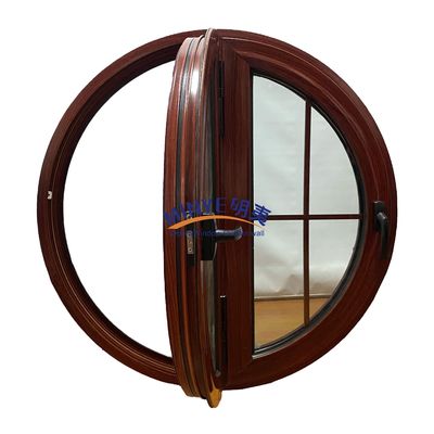 German Hardware Thermal Break Aluminum Alloy Profile Round Casement Window for Living Room