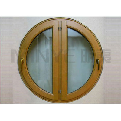 German Hardware Thermal Break Aluminum Alloy Profile Round Casement Window for Living Room