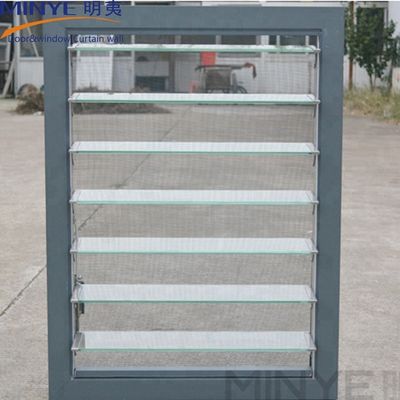 Customized Colors French Design Automatic Glass Window Jalousie with Germany Hardware