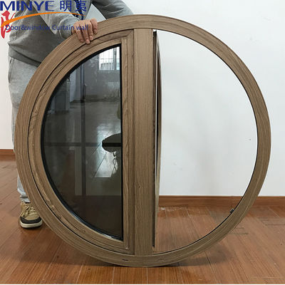 Aluminum Pivot Window with EPDM Rubber Strip and Double Glazed Double Tempered Glass