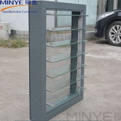 Customized Colors French Design Automatic Glass Window Jalousie with Germany Hardware