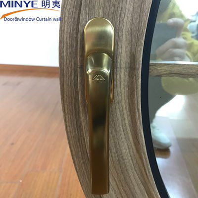Aluminum Pivot Window with EPDM Rubber Strip and Double Glazed Double Tempered Glass