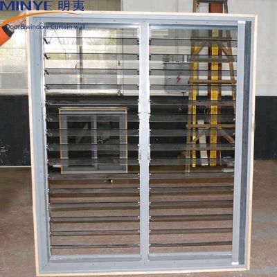 Powder Coating Aluminum Alloy Soundproof Louver Windows for Commercial Buildings