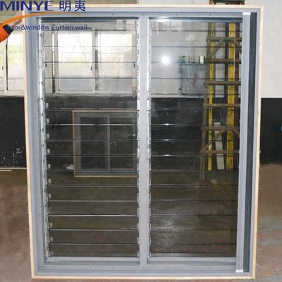 Powder Coating Aluminum Alloy Soundproof Louver Windows for Commercial Buildings