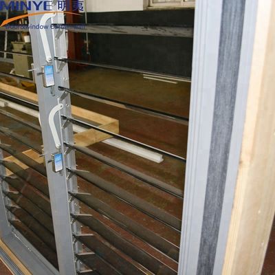 Powder Coating Aluminum Alloy Soundproof Louver Windows for Commercial Buildings
