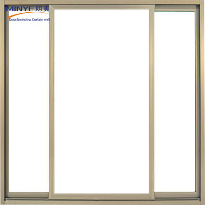 Horizontal Opening Pattern Vinyl Sliding Window with Flange Fin and Toughened Glass
