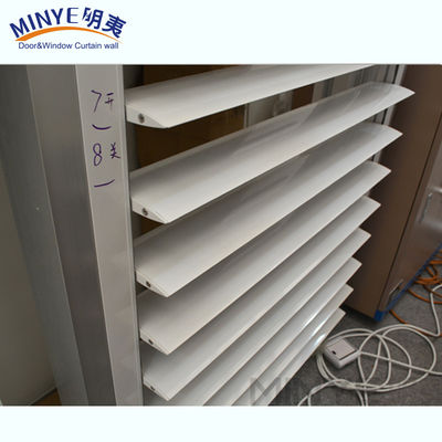 OEM Aluminum Profile Glass Plantation Shutters with Rolling Opening Direction