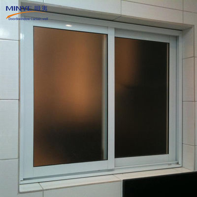 Horizontal Opening Pattern Vinyl Sliding Window with Flange Fin and Toughened Glass