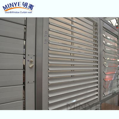OEM Aluminum Profile Glass Plantation Shutters with Rolling Opening Direction