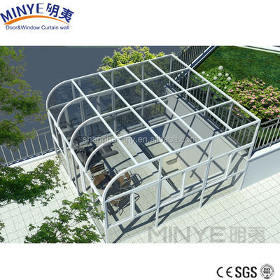 Upgrade Your Home with Shanghai Minye 's Green Tempered Glass Winter Garden Sunrooms