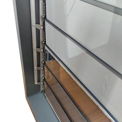 Customized Colors Exterior Aluminum Louvers Window Shutter Glass Blade Manual Windows