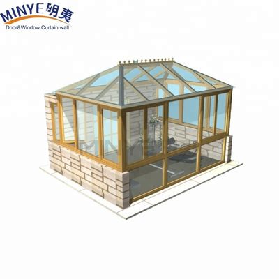 Solid Colors Aluminum Sun Rooms with High Wind Resistance 3000 pa in Shanghai Shanghai