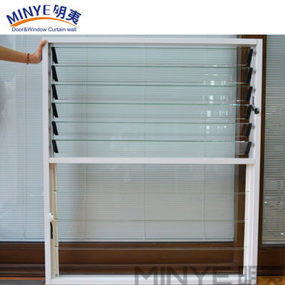 Low-E Glass Electric Exterior Rolling Shutter Window with Horizontal Opening Pattern