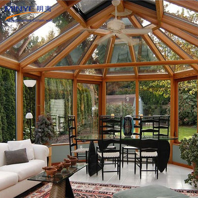Double Tempered Double Glazed Lowe Glass Sunroom with Powder Coated Aluminum Profile