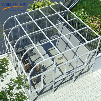 Double Tempered Double Glazed Lowe Glass Sunroom with Powder Coated Aluminum Profile