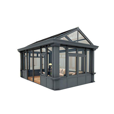 Aluminum Frames and Glass Panels Prefabricated Thermal Break Sunroom for Green House