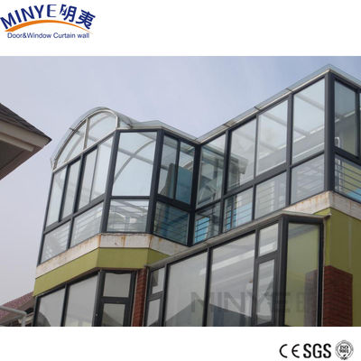 Aluminum Frames and Glass Panels Prefabricated Thermal Break Sunroom for Green House