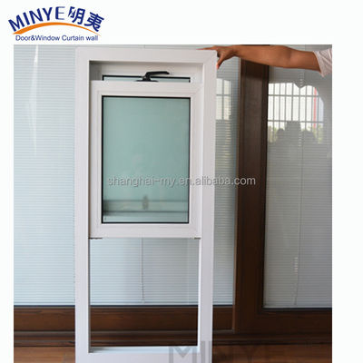 2.0mm-2.5mm Profile Thickness PVC Vertical Sliding Window for Courtyard Installation
