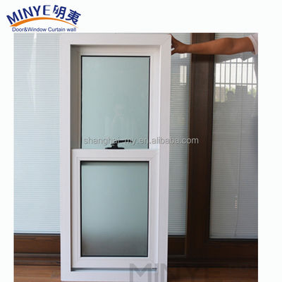 2.0mm-2.5mm Profile Thickness PVC Vertical Sliding Window for Courtyard Installation