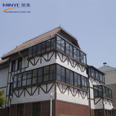 OEM/ODM Balcony Glass Sunroom with Slope Roof Design and 5mm 9Ar 5mm Glass Thickness