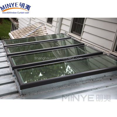 Smooth Finished Balcony Roof Window Skylight for Modern Style Aluminum Alloy Profile