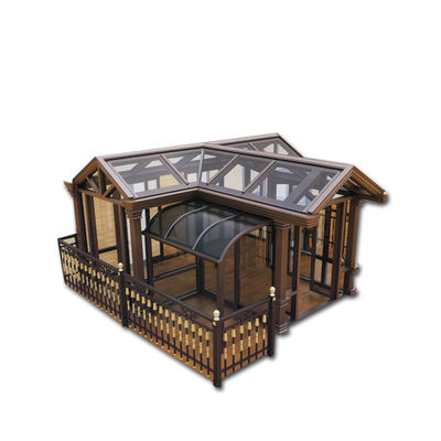 Waterproof European Design Aluminum Glass Sunroom Panels Greenhouse for Hotel Garden