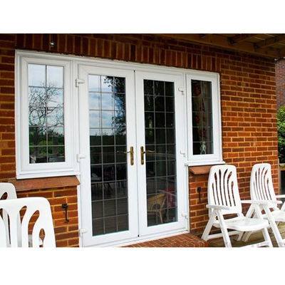 Exterior French Doors with Finished Surface and Good Sealing Aluminium Casement Door