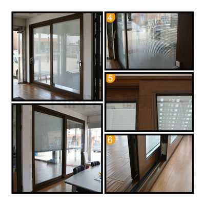 Exterior French Doors with Finished Surface and Good Sealing Aluminium Casement Door