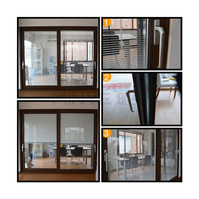 Exterior French Doors with Finished Surface and Good Sealing Aluminium Casement Door