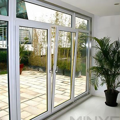 Exterior French Doors with Finished Surface and Good Sealing Aluminium Casement Door