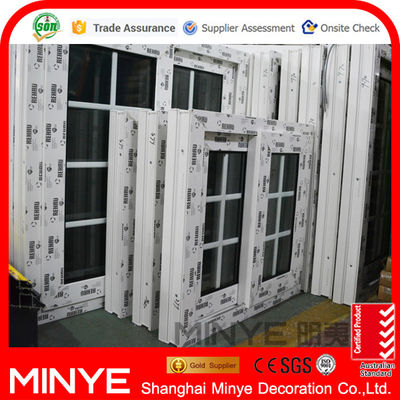 REHAU PVC Sliding Window Customizable and Durable with Stainless Steel Grills