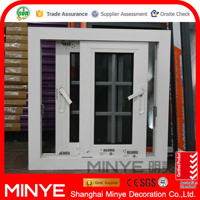 REHAU PVC Sliding Window Customizable and Durable with Stainless Steel Grills