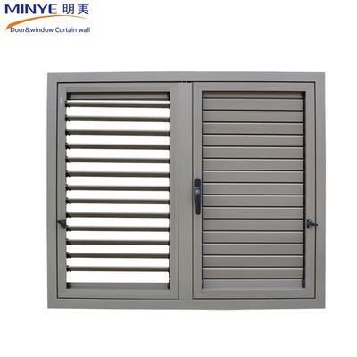 White Aluminum Shutters in Europe Style for Midcentury Design Residential Buildings