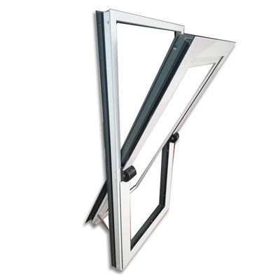 Design Vertical Center Pivot Window with Aluminum Alloy Frame and PVDF Coating Material